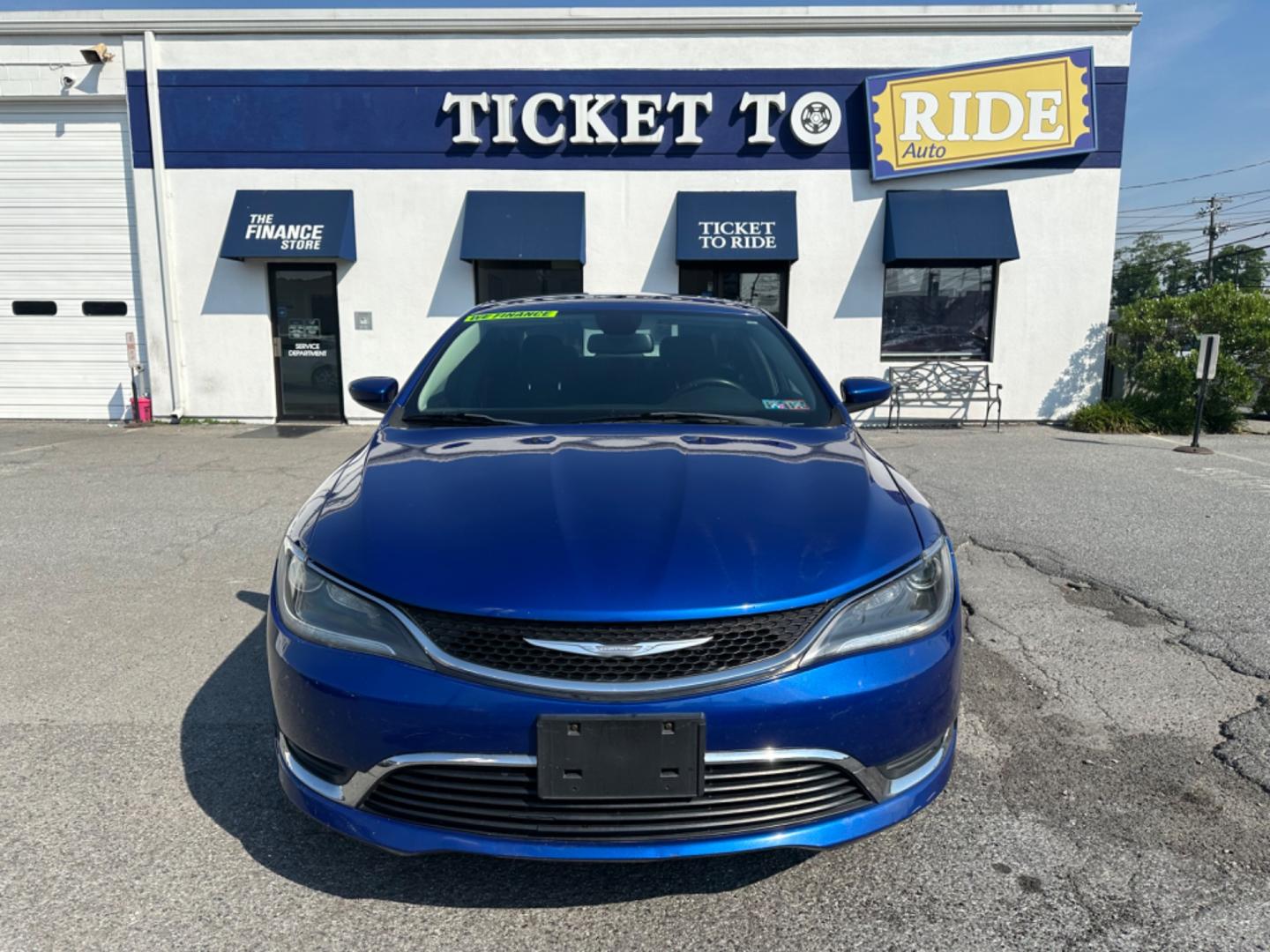 2015 BLUE Chrysler 200 Limited (1C3CCCAB2FN) with an 2.4L L4 DOHC 16V engine, 9-Speed Automatic transmission, located at 1254 Manheim Pike, Lancaster, PA, 17601, (717) 393-9133, 40.062870, -76.323273 - Photo#1